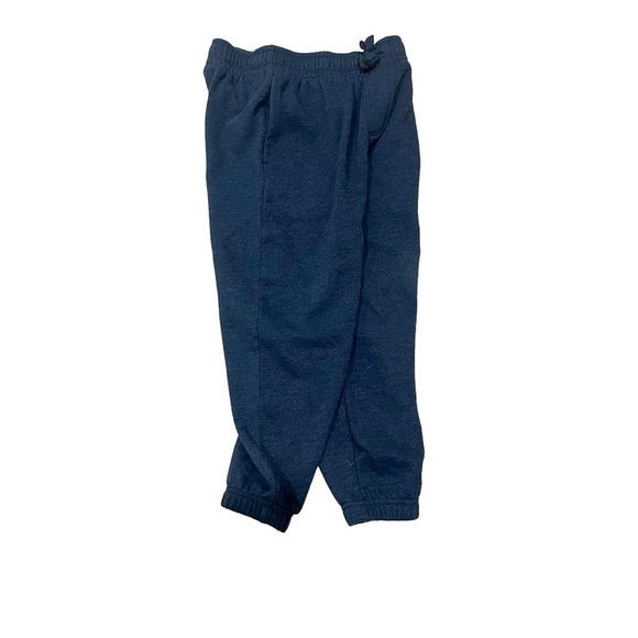 Athletic grayish navy blue fleece sweatpants elastic waist side pockets Boy S - Picture 3 of 7